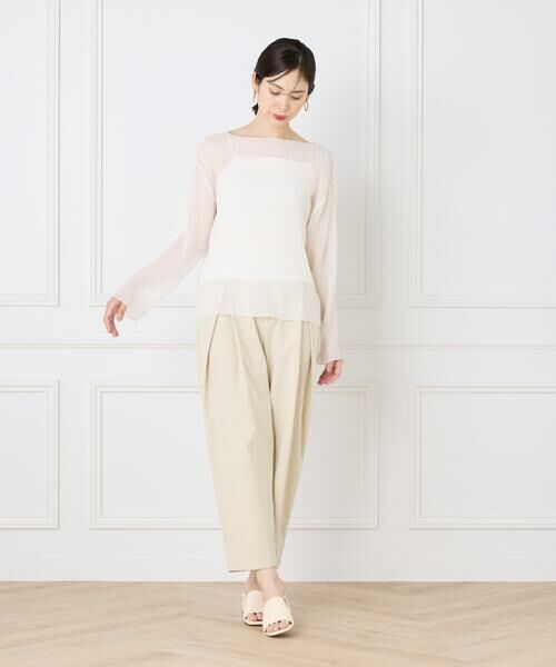 I.T.'S. international / イッツインターナショナル シャツ・ブラウス | シアー楊柳ボートネックプルオーバー | 詳細7