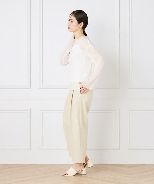 I.T.'S. international / イッツインターナショナル シャツ・ブラウス | シアー楊柳ボートネックプルオーバー | 詳細8