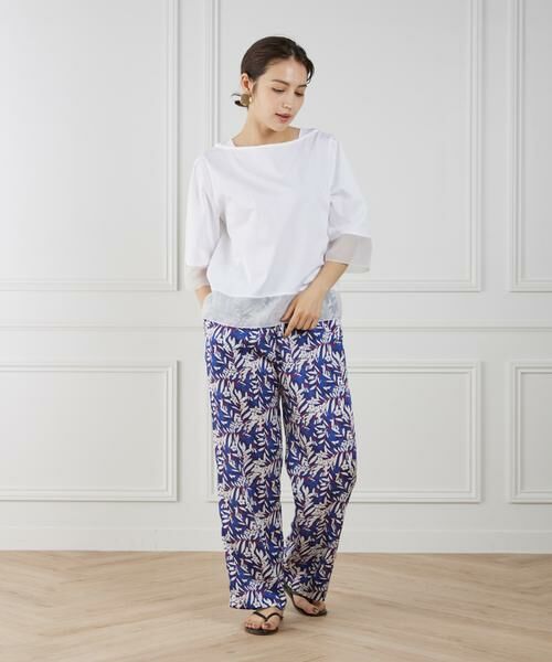 I.T.'S. international / イッツインターナショナル Tシャツ | シアー切替えプルオーバー | 詳細2