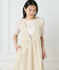 I.T.'S. international / イッツインターナショナル Tシャツ | シアーテレコボートネック5分袖プルオーバー