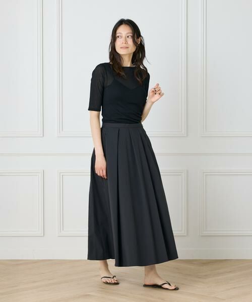 I.T.'S. international / イッツインターナショナル Tシャツ | シアーテレコボートネック5分袖プルオーバー | 詳細4