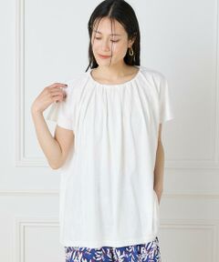 I.T.'S. international / イッツインターナショナル Tシャツ | ギャザーネックフレンチプルオーバー