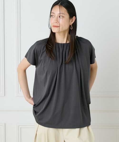 I.T.'S. international / イッツインターナショナル Tシャツ | ギャザーネックフレンチプルオーバー | 詳細1