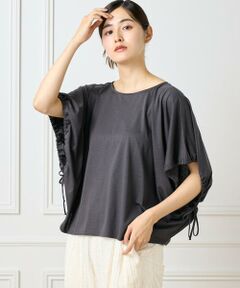 I.T.'S. international / イッツインターナショナル Tシャツ | ドローストリングスリーブカットソー