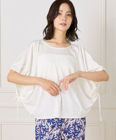 I.T.'S. international / イッツインターナショナル Tシャツ | ドローストリングスリーブカットソー