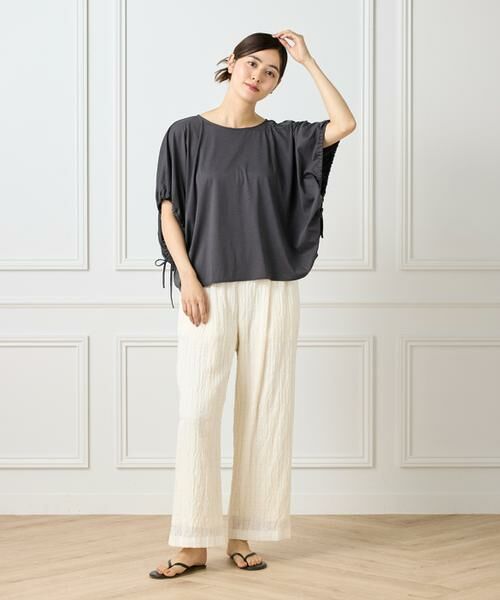 I.T.'S. international / イッツインターナショナル Tシャツ | ドローストリングスリーブカットソー | 詳細10