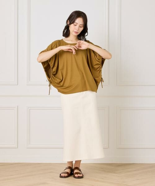 I.T.'S. international / イッツインターナショナル Tシャツ | ドローストリングスリーブカットソー | 詳細5