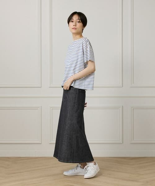 I.T.'S. international / イッツインターナショナル Tシャツ | ボートネックボーダーカットソー | 詳細10