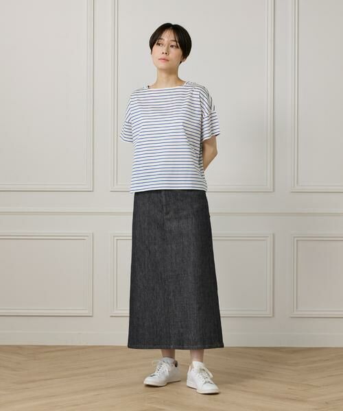 I.T.'S. international / イッツインターナショナル Tシャツ | ボートネックボーダーカットソー | 詳細11