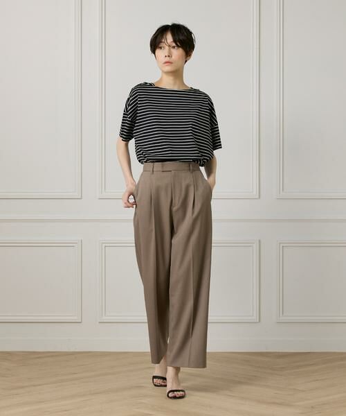 I.T.'S. international / イッツインターナショナル Tシャツ | ボートネックボーダーカットソー | 詳細12