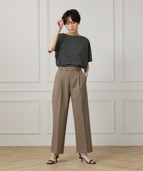 I.T.'S. international / イッツインターナショナル Tシャツ | ボートネックボーダーカットソー | 詳細13