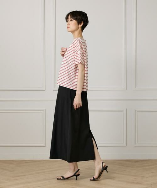 I.T.'S. international / イッツインターナショナル Tシャツ | ボートネックボーダーカットソー | 詳細3