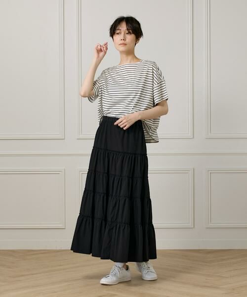 I.T.'S. international / イッツインターナショナル Tシャツ | ボートネックボーダーカットソー | 詳細6