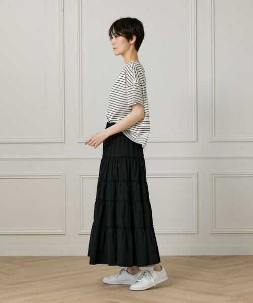 I.T.'S. international / イッツインターナショナル Tシャツ | ボートネックボーダーカットソー | 詳細7