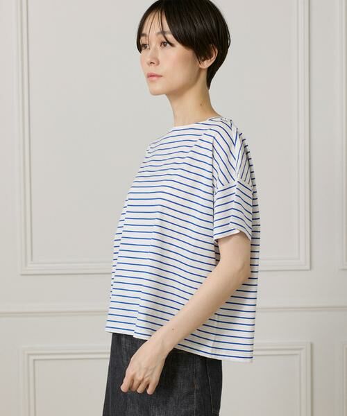 tシャツ ボートネックボーダーカットソー レディース ボートネックボーダーカットソー （Tシャツ）｜I.T.'S