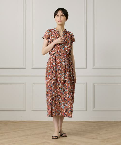 I.T.'S. international / イッツインターナショナル ロング・マキシ丈ワンピース | ヴィンテージフラワーIラインワンピース | 詳細2