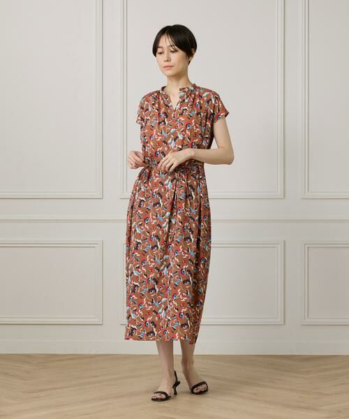 I.T.'S. international / イッツインターナショナル ロング・マキシ丈ワンピース | ヴィンテージフラワーIラインワンピース | 詳細3