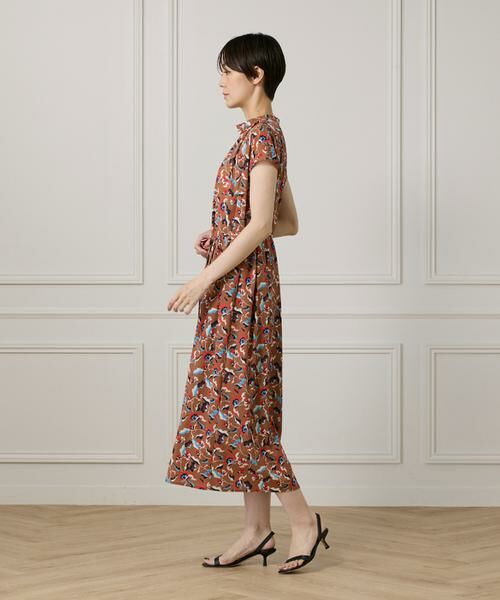 I.T.'S. international / イッツインターナショナル ロング・マキシ丈ワンピース | ヴィンテージフラワーIラインワンピース | 詳細4