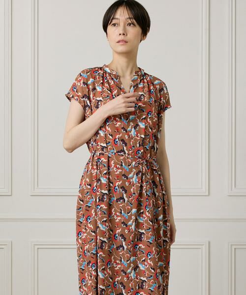 I.T.'S. international / イッツインターナショナル ロング・マキシ丈ワンピース | ヴィンテージフラワーIラインワンピース | 詳細7