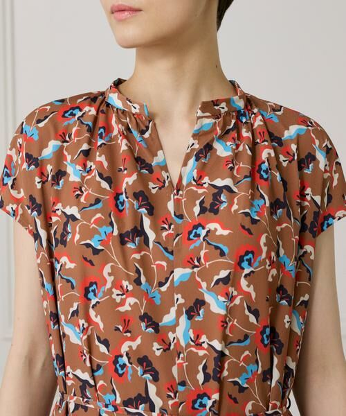 I.T.'S. international / イッツインターナショナル ロング・マキシ丈ワンピース | ヴィンテージフラワーIラインワンピース | 詳細9