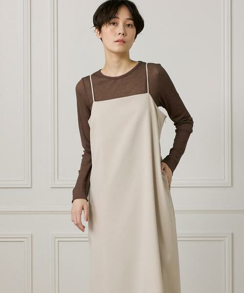 I.T.'S. international / イッツインターナショナル ミニ丈・ひざ丈ワンピース | Aラインキャミワンピース | 詳細12