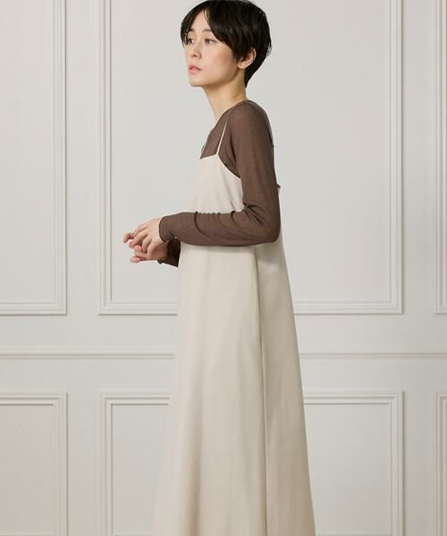 I.T.'S. international / イッツインターナショナル ミニ丈・ひざ丈ワンピース | Aラインキャミワンピース | 詳細13