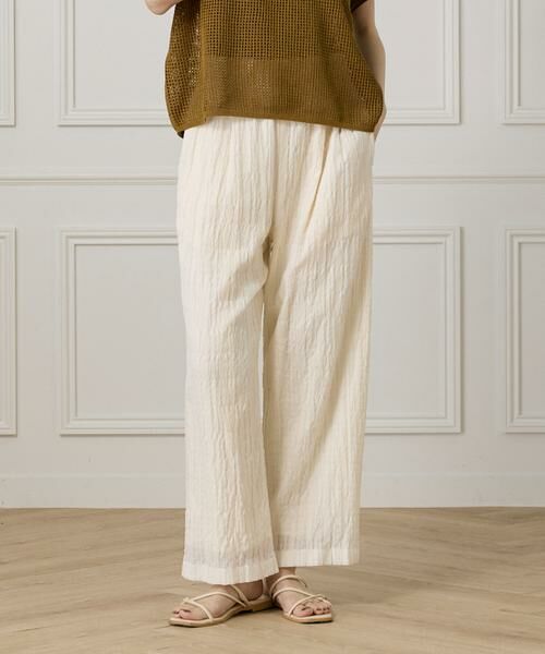 I.T.'S. international / イッツインターナショナル その他パンツ | シアーチェックイージーパンツ | 詳細1