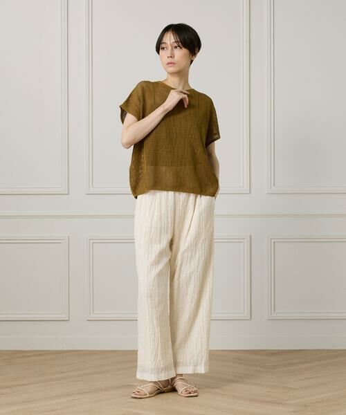 I.T.'S. international / イッツインターナショナル その他パンツ | シアーチェックイージーパンツ | 詳細2