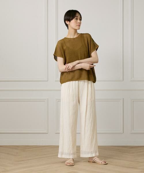 I.T.'S. international / イッツインターナショナル その他パンツ | シアーチェックイージーパンツ | 詳細3