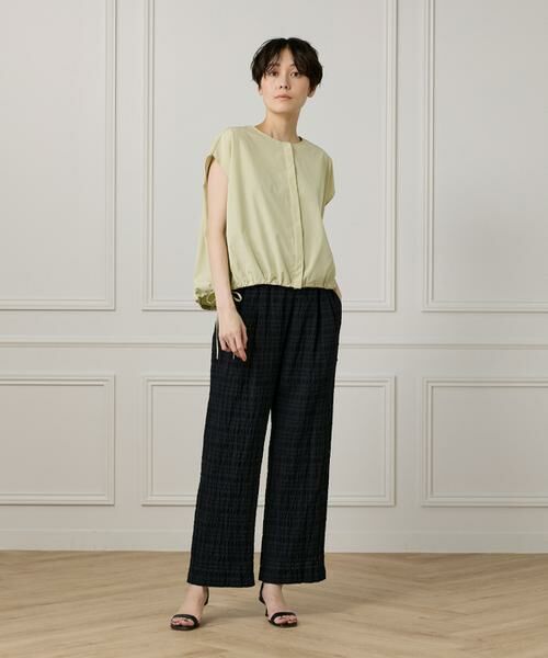 I.T.'S. international / イッツインターナショナル その他パンツ | シアーチェックイージーパンツ | 詳細6