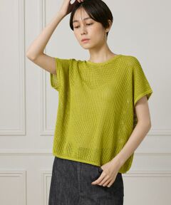 I.T.'S. international / イッツインターナショナル ベスト | メッシュ柄プルオーバー