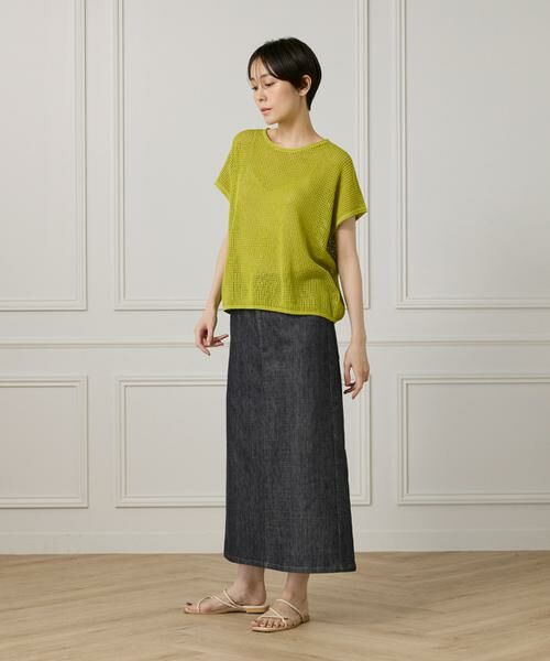 I.T.'S. international / イッツインターナショナル ベスト | メッシュ柄プルオーバー | 詳細7