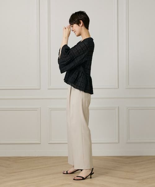 I.T.'S. international / イッツインターナショナル シャツ・ブラウス | シアーチェックペプラムブラウス | 詳細4