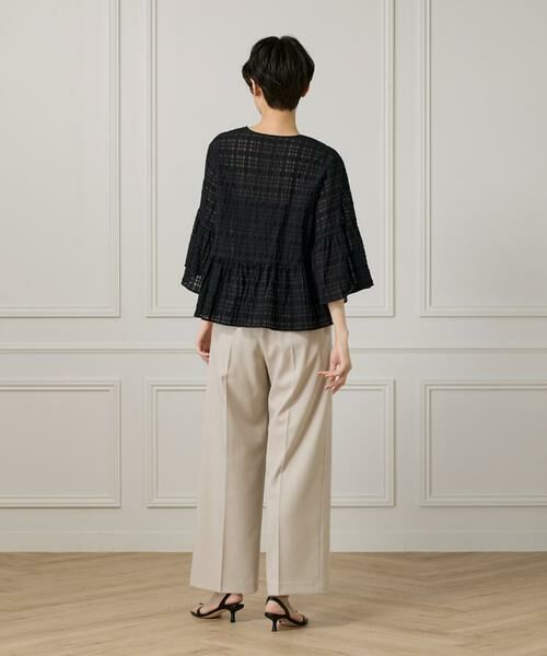 I.T.'S. international / イッツインターナショナル シャツ・ブラウス | シアーチェックペプラムブラウス | 詳細5