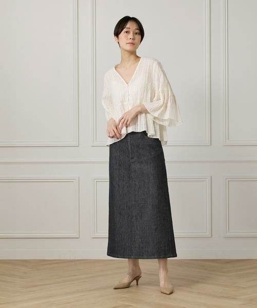 I.T.'S. international / イッツインターナショナル シャツ・ブラウス | シアーチェックペプラムブラウス | 詳細7