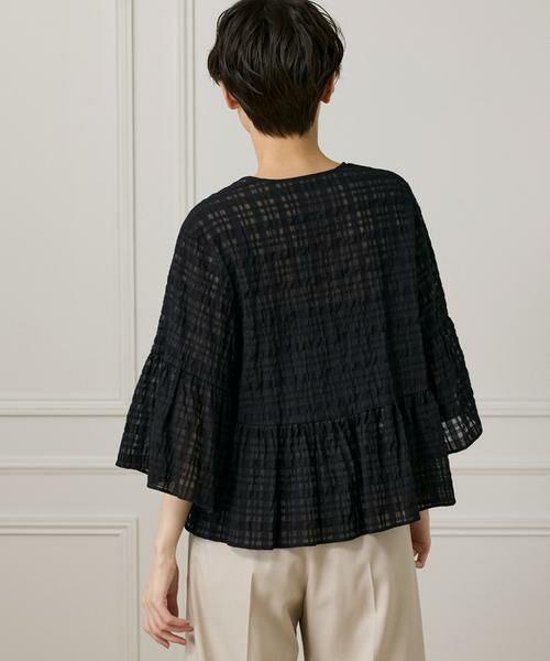 I.T.'S. international / イッツインターナショナル シャツ・ブラウス | シアーチェックペプラムブラウス | 詳細25