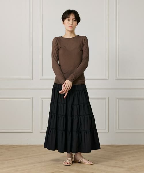 I.T.'S. international / イッツインターナショナル カットソー | シアーテレコクルーネックプルオーバー | 詳細2