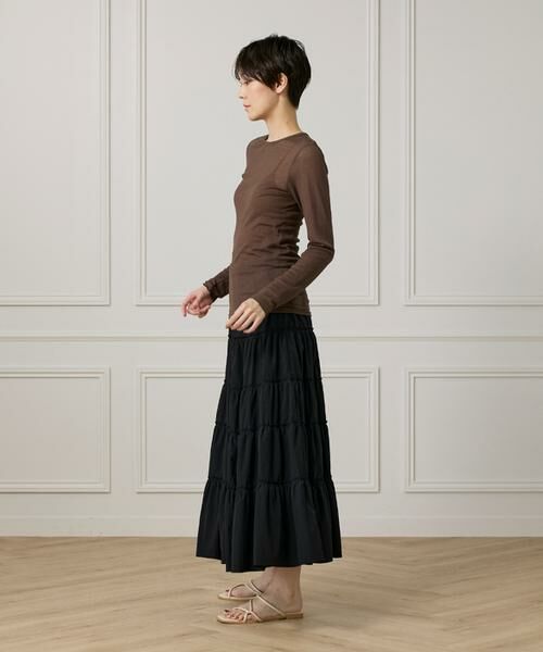 I.T.'S. international / イッツインターナショナル カットソー | シアーテレコクルーネックプルオーバー | 詳細3