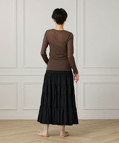 I.T.'S. international / イッツインターナショナル カットソー | シアーテレコクルーネックプルオーバー | 詳細4