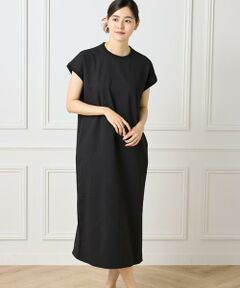 I.T.'S. international / イッツインターナショナル ロング・マキシ丈ワンピース | フレンチスリーブワンピース《グランサッカー》