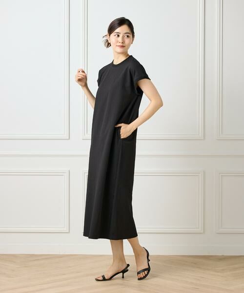 I.T.'S. international / イッツインターナショナル ロング・マキシ丈ワンピース | フレンチスリーブワンピース《グランサッカー》 | 詳細13