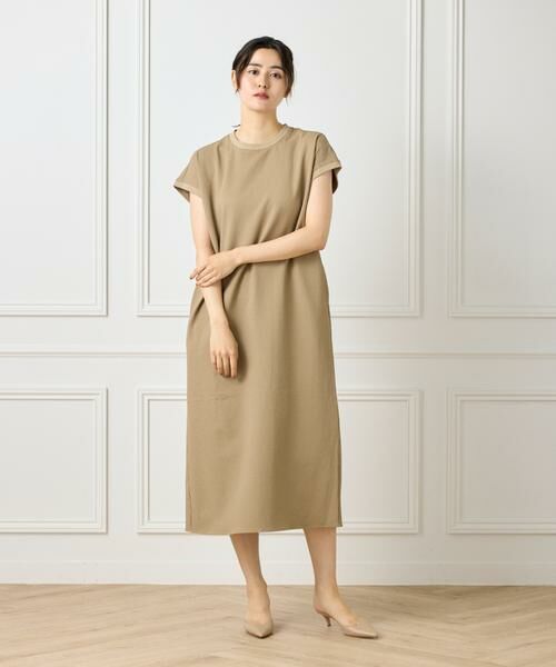 I.T.'S. international / イッツインターナショナル ロング・マキシ丈ワンピース | フレンチスリーブワンピース《グランサッカー》 | 詳細5