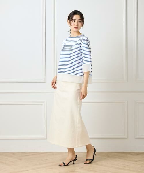 I.T.'S. international / イッツインターナショナル Tシャツ | シアー切替えプルオーバー | 詳細4