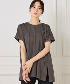 I.T.'S. international / イッツインターナショナル Tシャツ | フレンチスリーブチュニックカットソー