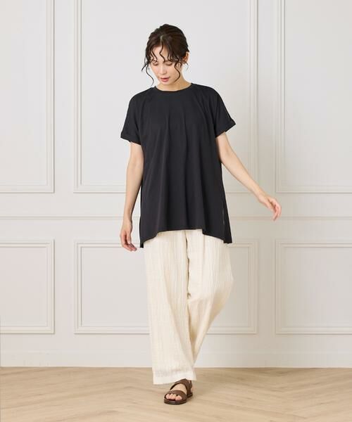 I.T.'S. international / イッツインターナショナル Tシャツ | フレンチスリーブチュニックカットソー | 詳細3