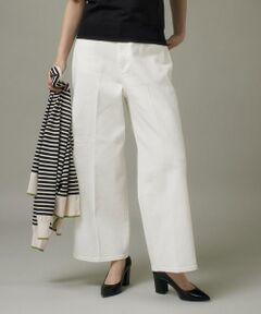 I.T.'S. international / イッツインターナショナル その他パンツ | ホワイトデニムワイドパンツ