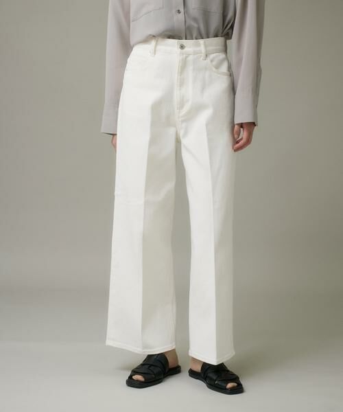 I.T.'S. international / イッツインターナショナル その他パンツ | ホワイトデニムワイドパンツ | 詳細13