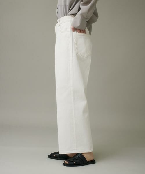 I.T.'S. international / イッツインターナショナル その他パンツ | ホワイトデニムワイドパンツ | 詳細14