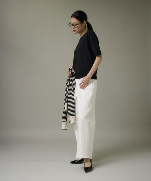 I.T.'S. international / イッツインターナショナル その他パンツ | ホワイトデニムワイドパンツ | 詳細3