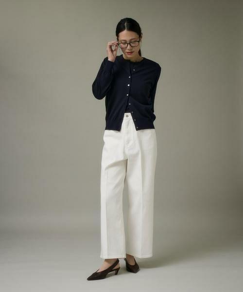 I.T.'S. international / イッツインターナショナル その他パンツ | ホワイトデニムワイドパンツ | 詳細4